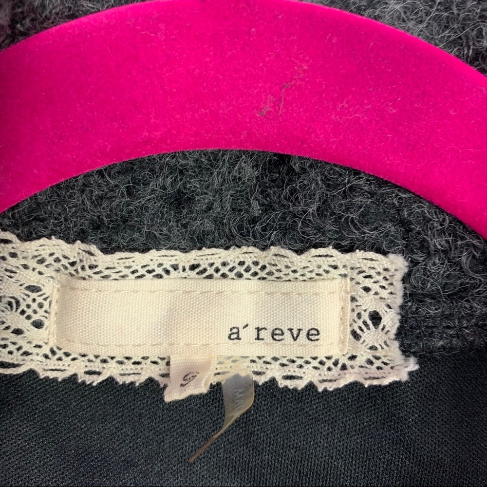 Areve Boho Mixed Media Open Front Cardigan Sweater - image 7